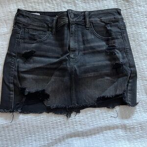 Black Super Stretch Mini Skirt